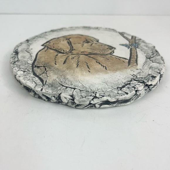 Shapes of Clay Mt St Helens Ash Dog Plaque Art Wall Hanging Decor Signed Stan - Picture 5 of 10